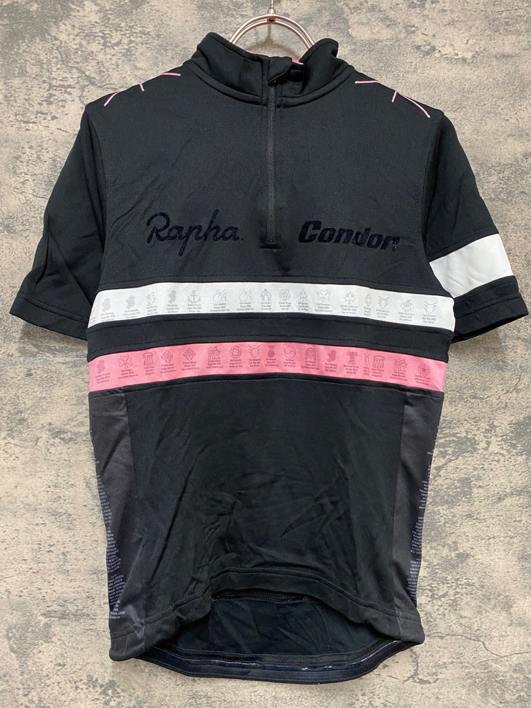 KD602 ラファ Rapha CONDOR LIT JERSEY 半袖 サイクルジャージ 黒 XS