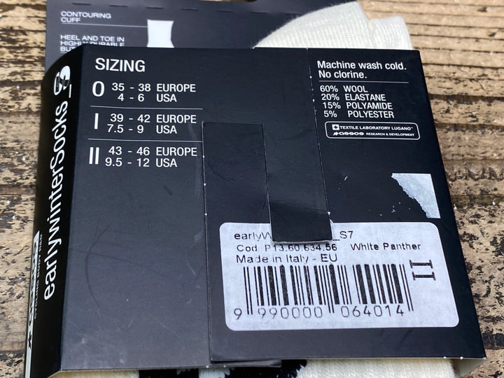 JQ213 アソス assos earlywinterSocks S7 サイクルソックス 白 2