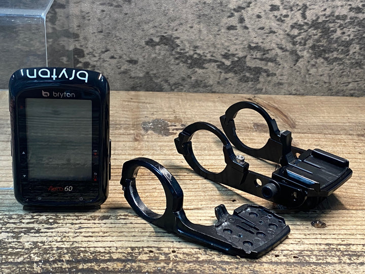 JH494 ブライトン Bryton Aero60+ サイクルコンピューター マウント付属 起動確認済