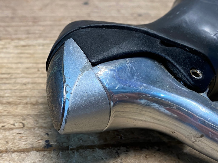 JJ521 シマノ SHIMANO デュラエース DURA-ACE ST-7700-C STIレバー 2x9s ※錆、ブラケットフード劣化 動作確認済