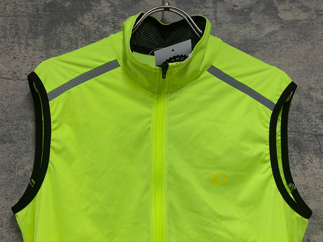 KL034 パールイズミ PEARL iZUMi ジレ サイクルベスト 蛍光 黃 L ※汚れ