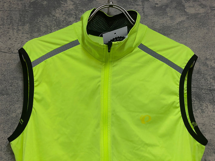 KL034 パールイズミ PEARL iZUMi ジレ サイクルベスト 蛍光 黃 L ※汚れ