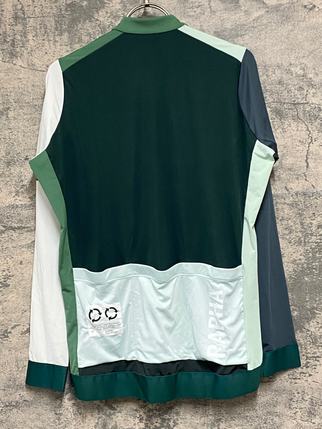 KC676 ラファ Rapha PRO TEAM LONG SLEEVE TRAINING JERSEY 長袖 サイクルジャージ 緑 薄緑 L