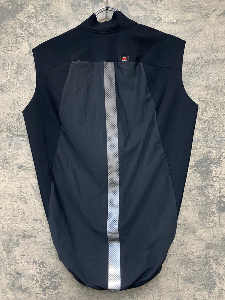 KJ192 アソス ASSOS EQUIPE RS Spring Fall Gilet TARGA ウィンドプルーフ ジレ 黒 L
