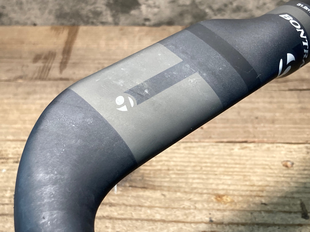 JK419 ボントレガー BONTRAGER XXX AERO カーボン ドロップハンドル Φ31.8 ブラケットC-C400mm ※レバー固定オーバートルクの為ジャンク