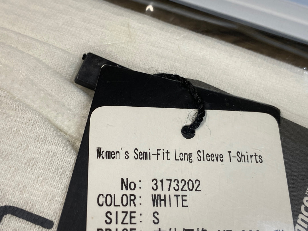 JW020 レリック reric Women's Semi-Fit Long Sleeve T-shirts 長袖ベースレイヤー 白 S レディース