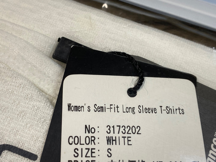 JW020 レリック reric Women's Semi-Fit Long Sleeve T-shirts 長袖ベースレイヤー 白 S レディース