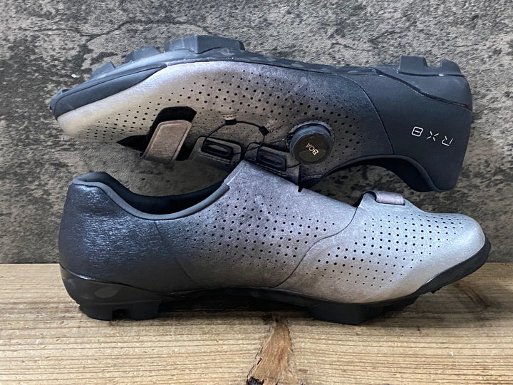 KG171 シマノ SHIMANO RX8 SH-RX801M S01 E ビンディングシューズ グレー 黒 EU44