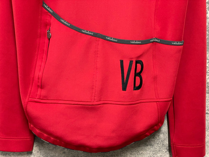 JI147 ヴェロビチ Velobici 長袖 サイクルジャージ 赤 5