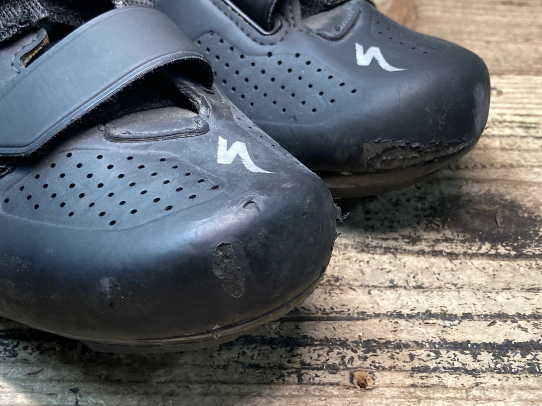 JP498 スペシャライズド SPECIALIZED TORCH WIDE 3穴 ビンディングシューズ EU41 黒