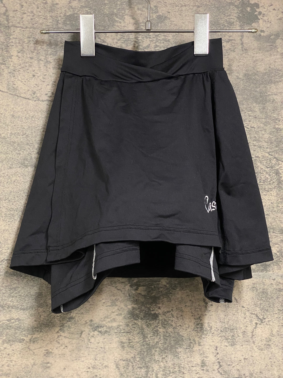 JK846 カステリ castelli サイクルスカート パッド付 黒 XS レディース 擦れあり