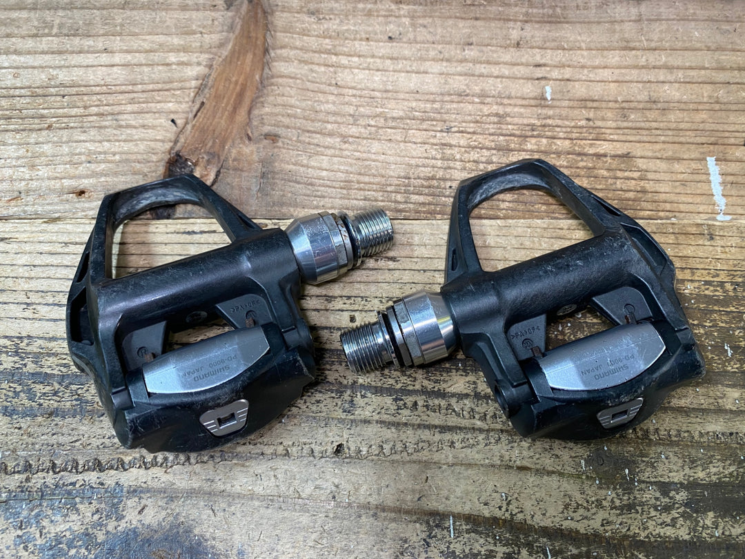 JJ438 シマノ SHIMANO デュラエース DURA-ACE PD-9000 ビンディングペダル ※回転抵抗あり