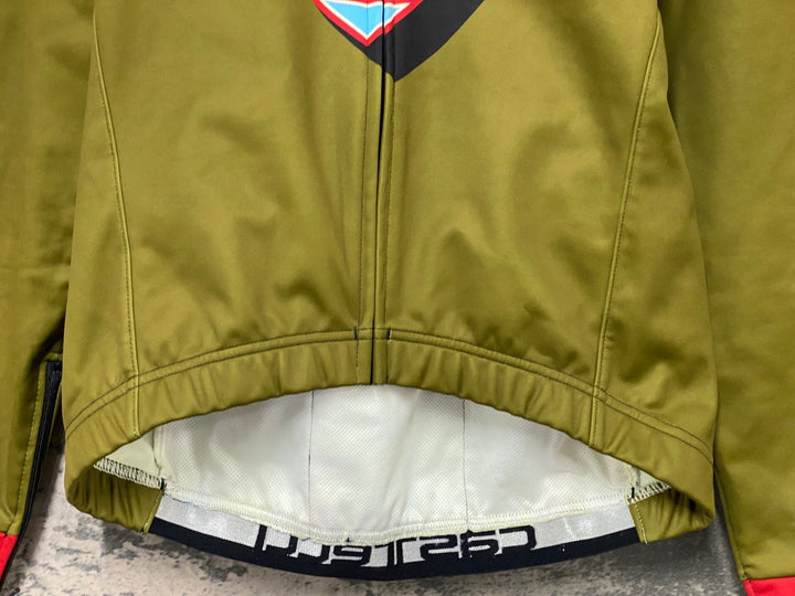 JF429 カステリ CASTELLI 長袖 サイクルジャケット カーキ S