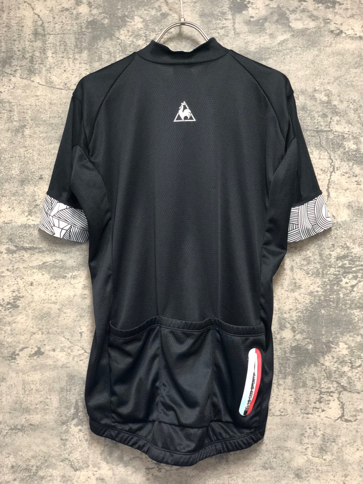 KK796 ルコックスポルティフ le coq sportif 半袖 サイクルジャージ 黒 O