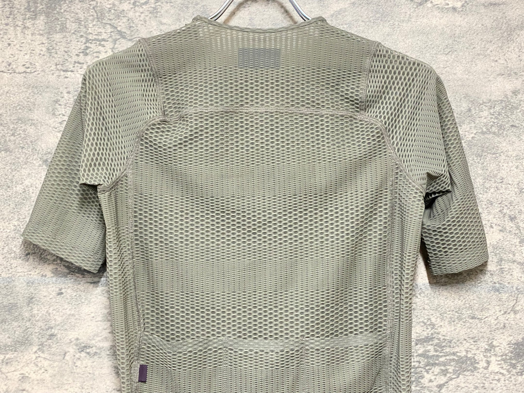 KJ284 パスノーマルスタジオ PAS NORMAL STUDIOS Men's Mechanism Pro Zipless Jersey 半袖 サイクルジャージ カーキ L