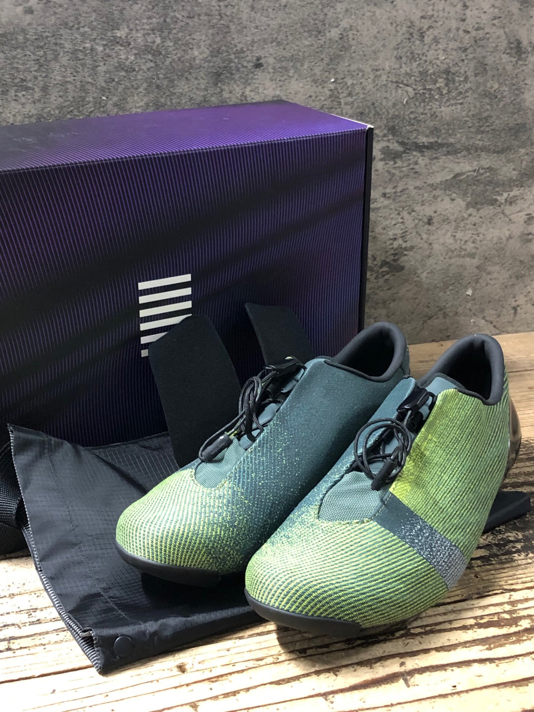 KJ017 ラファ Rapha Pro Team Lace Up Shoes ビンディングシューズ 緑 EU43