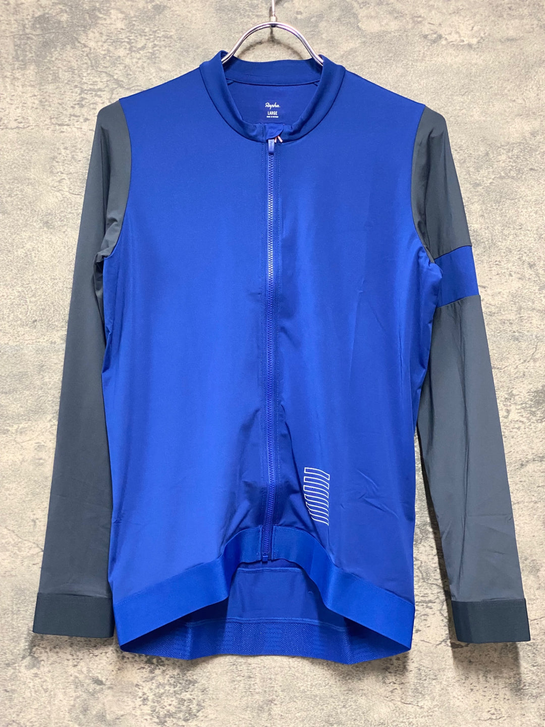 KC671 ラファ Rapha MEN’S PRO TEAM LONGSLEEVE TRAINING JERSEY 長袖 サイクルジャージ 青 L 未使用