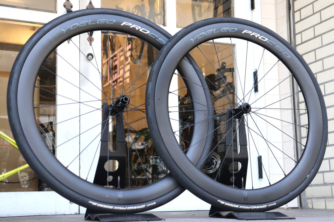 ヨーレオ YOELEO SAT C50 PRO カーボン チューブレスレディ ホイールセット シマノ11/12S  【横浜店】