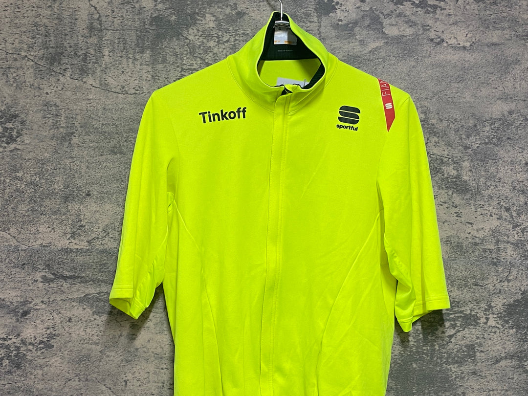 KJ857 スポーツフル sportful 長袖 サイクルジャージ 黄 L TINKOFF