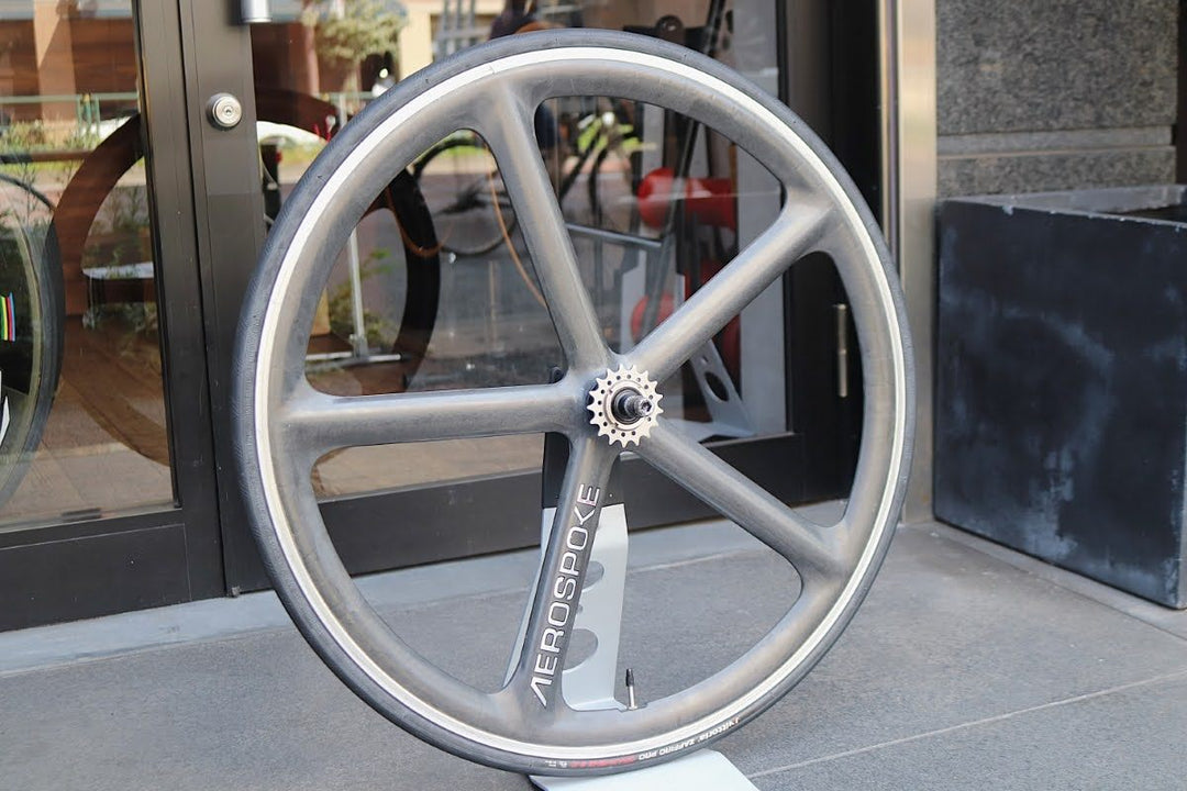エアロスポーク AEROSPOKE 5バトン アルミ/カーボン クリンチャー シングル リアホイール バトンホイール【東京南麻布店】