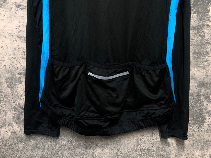 KL249 アディダス adidas 長袖 サイクルジャージ 黒 青 2XO
