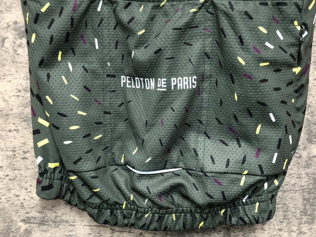 JF789 プロトンドパリ Peloton de Paris 半袖 サイクルジャージ 緑 XS