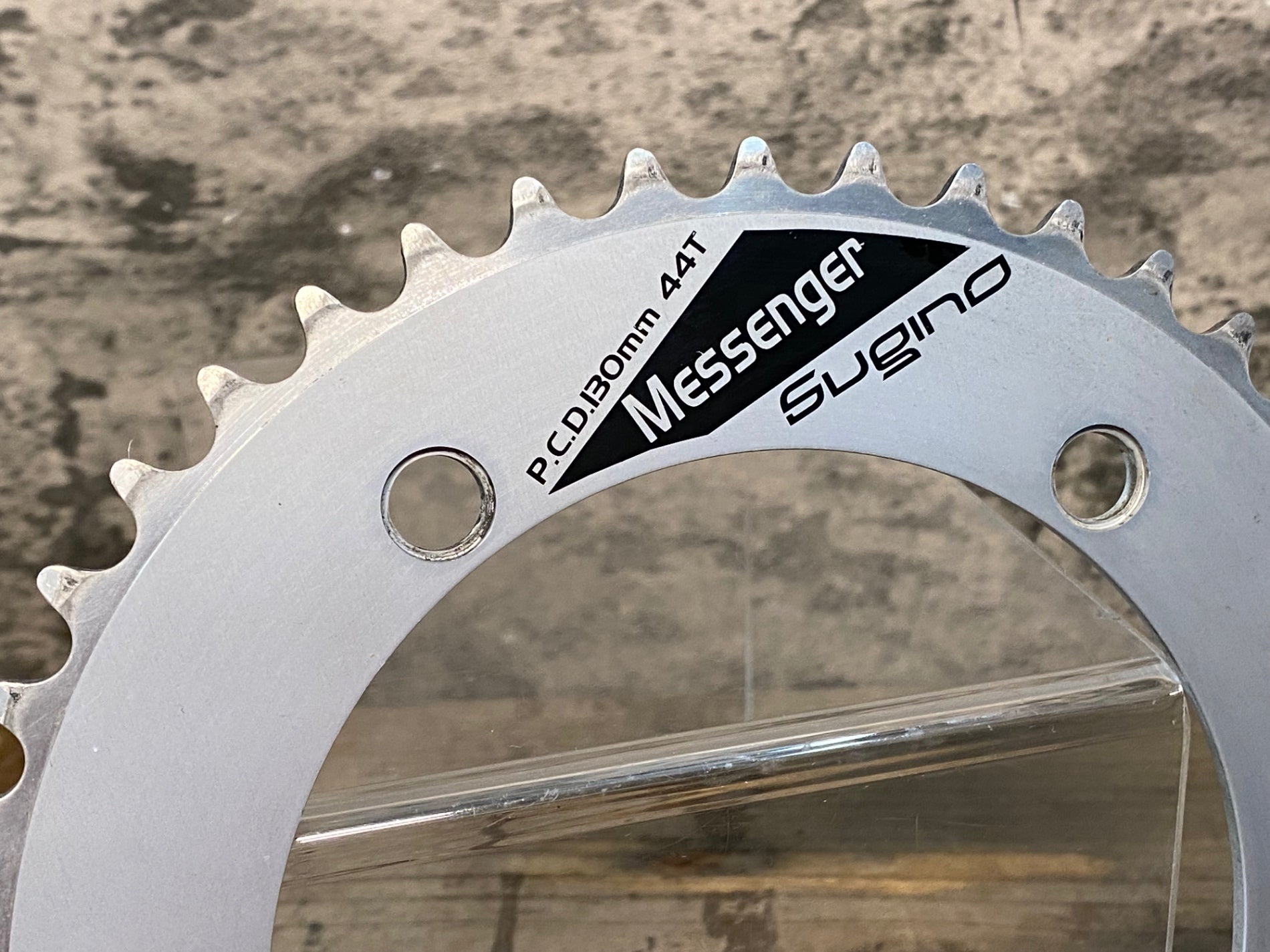 JJ558 スギノ Sugino MESSENGER チェーンリング シルバー 44T PCD130mm