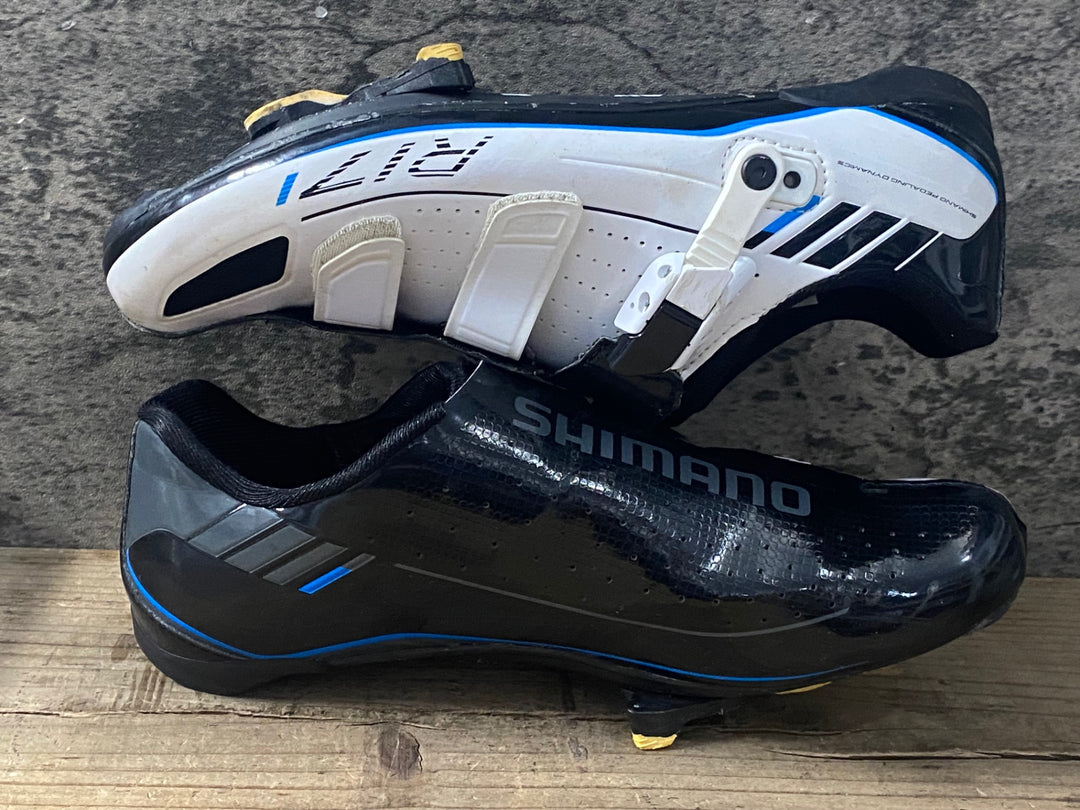 KE260 シマノ SHIMANO SH-R171W ビンディングシューズ SPD-SL 白黒 EU43