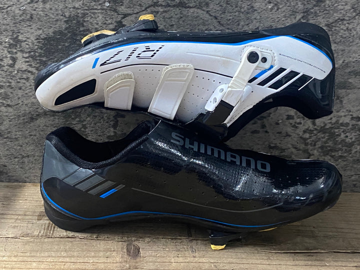 KE260 シマノ SHIMANO SH-R171W ビンディングシューズ SPD-SL 白黒 EU43