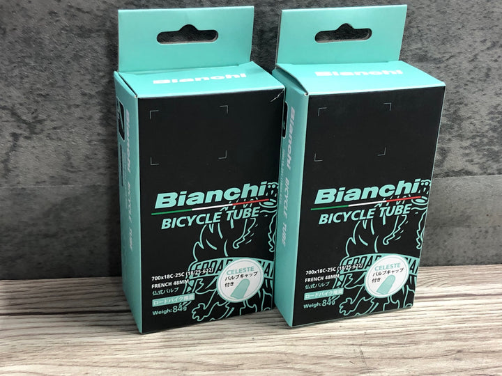 JY024 ビアンキ BIANCHI レパルトコルサ REPARTO CORSE 220TPI 700x25C クリンチャー タイヤチューブ 2本セット 未使用