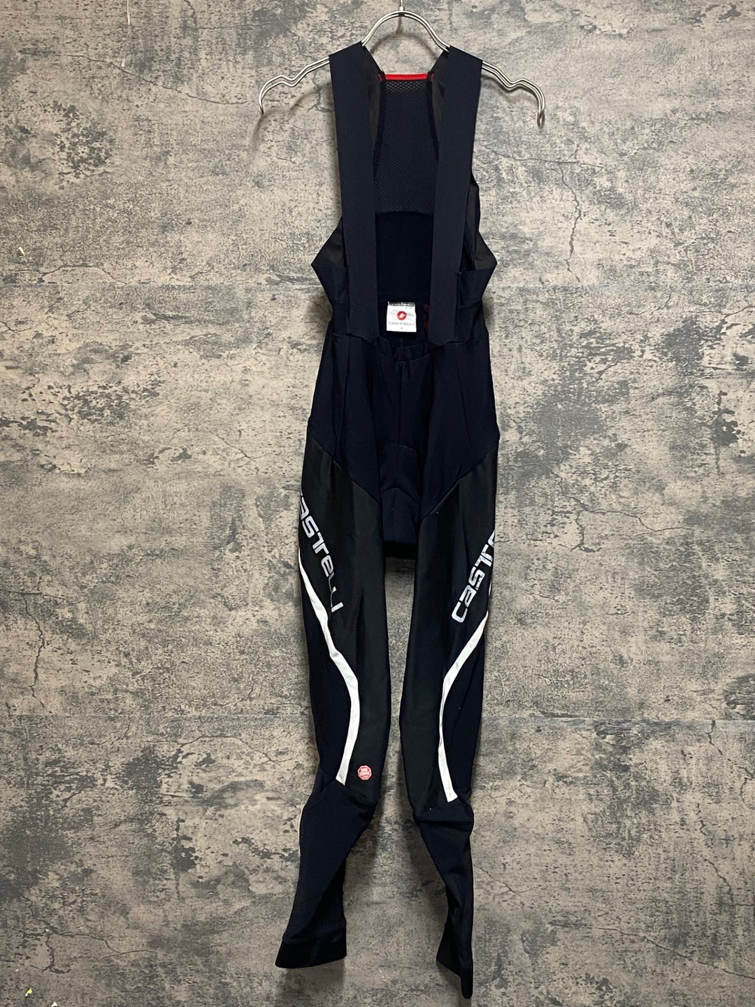 JP968 カステリ CASTELLI ROSSOCORSA ビブタイツ 黒 M 裏起毛