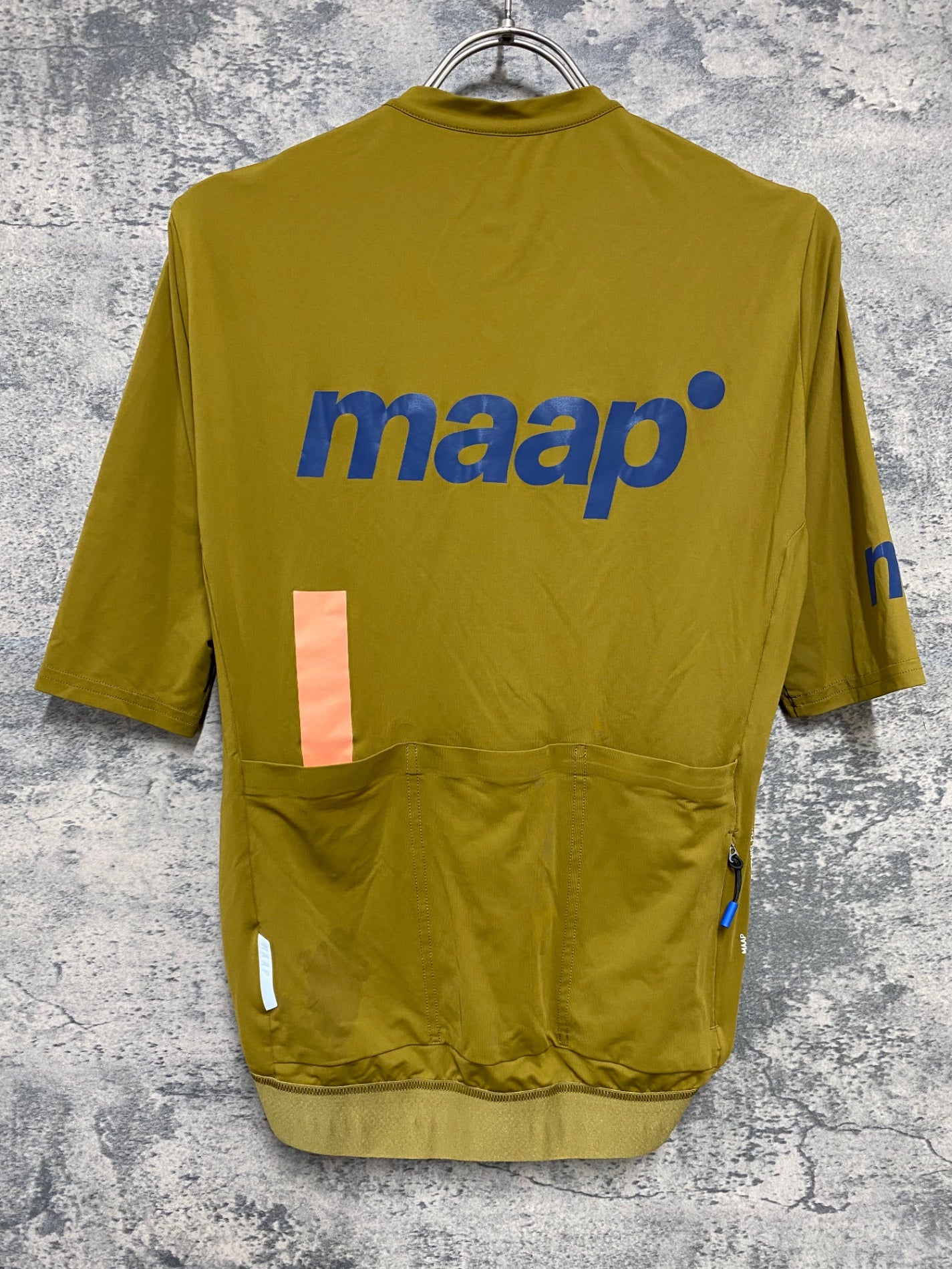 KD535 マープ MAAP TRAINING JERSEY 半袖 サイクルジャージ 黄土 S