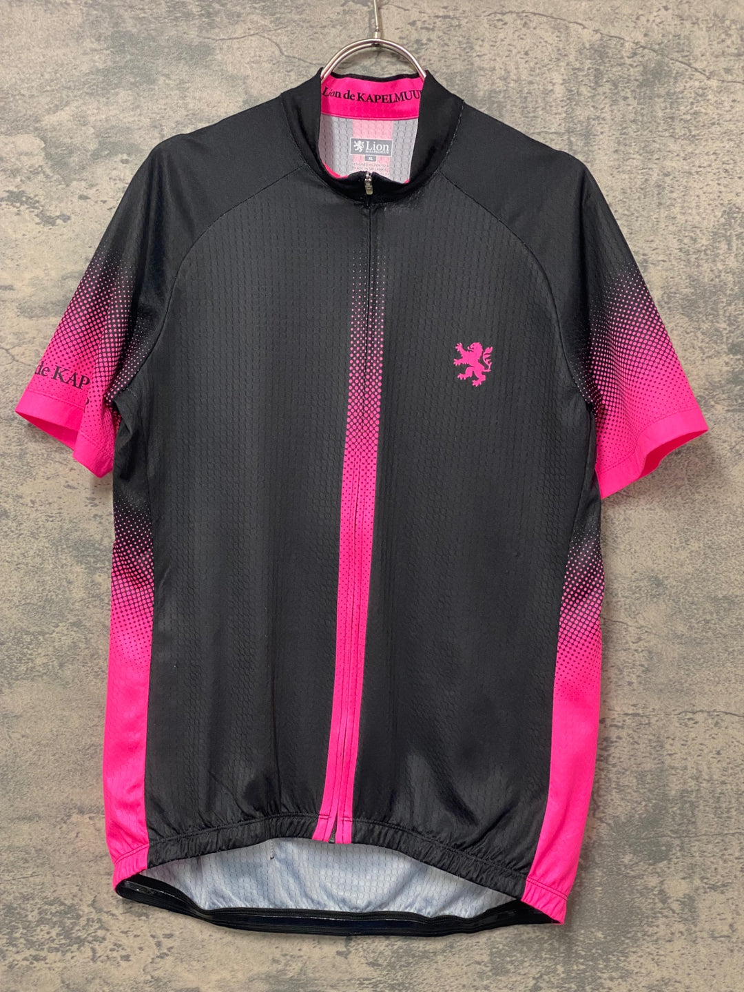 JX127 カペルミュール kapelmuur 半袖 サイクルジャージ XL 黒ピンク