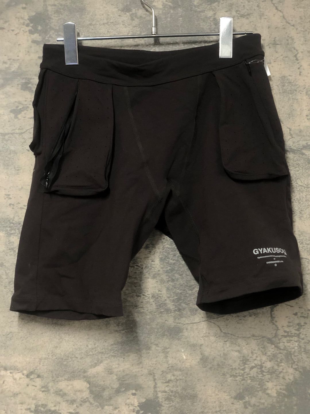 JV852 ナイキ Nike GYAKUSOU ショートパンツ ブラウン L ※ファスナー破損のためジャンク