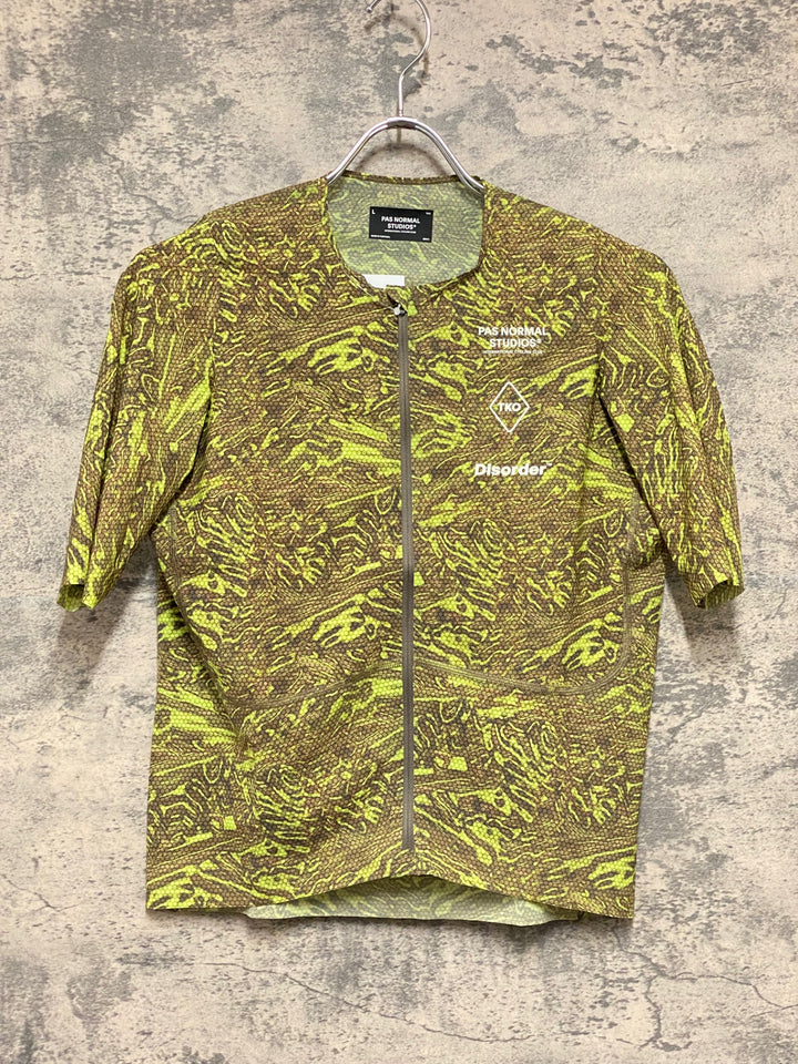 KJ303 パスノーマルスタジオ PAS NORMAL STUDIOS Women's T.K.O. Mechanism Pro Jersey 半袖 サイクルジャージ カモ L