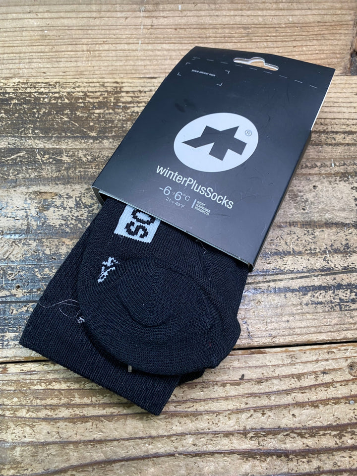 JQ189 アソス assos winterPlusSocks サイクルソックス 黒 2