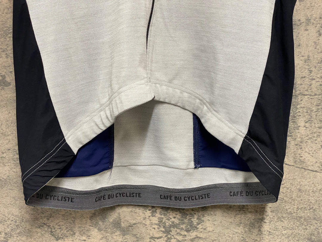KF093 カフェドシクリステ CAFE DU CYCLISTE EGLANTINE Man 半袖 サイクルジャージ オフホワイト 黒 XL
