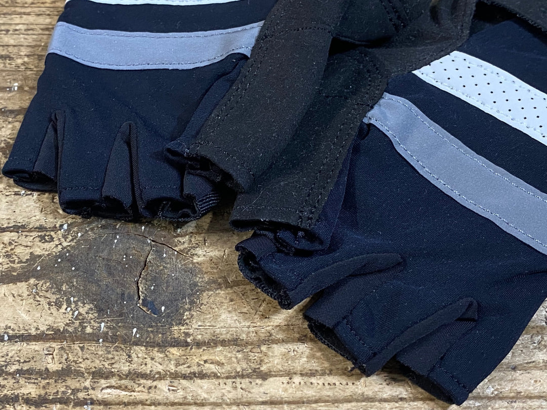 KH475 ラファ RAPHA BREVET MITTS 指抜き グローブ S 黒紺