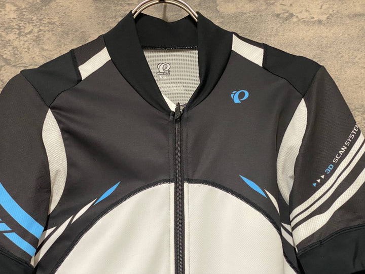JS468 パールイズミ PEARL iZUMi 半袖 サイクルジャージ 黒 白 L