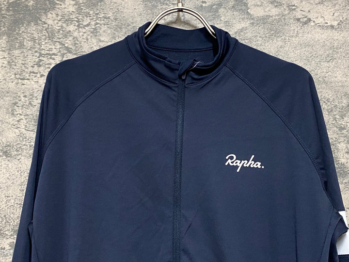 JV498 ラファ Rapha CORE LONG SLEEVE JERSEY 長袖 サイクルジャージ ブラック LARGE 裏起毛