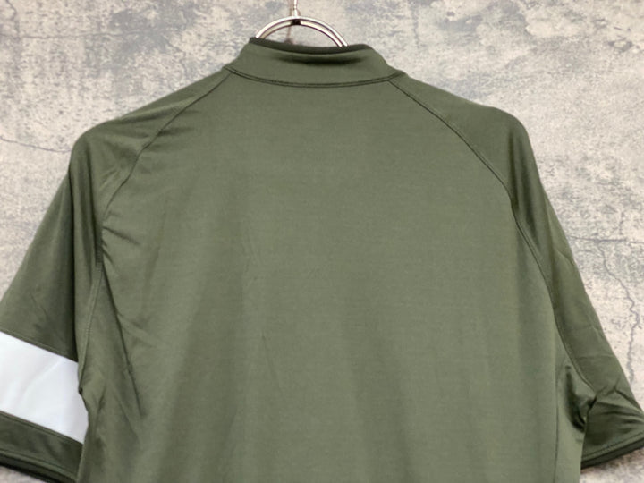 JY682 ラファ Rapha CORE JERSEY 半袖 サイクルジャージ ダークオリーブ L