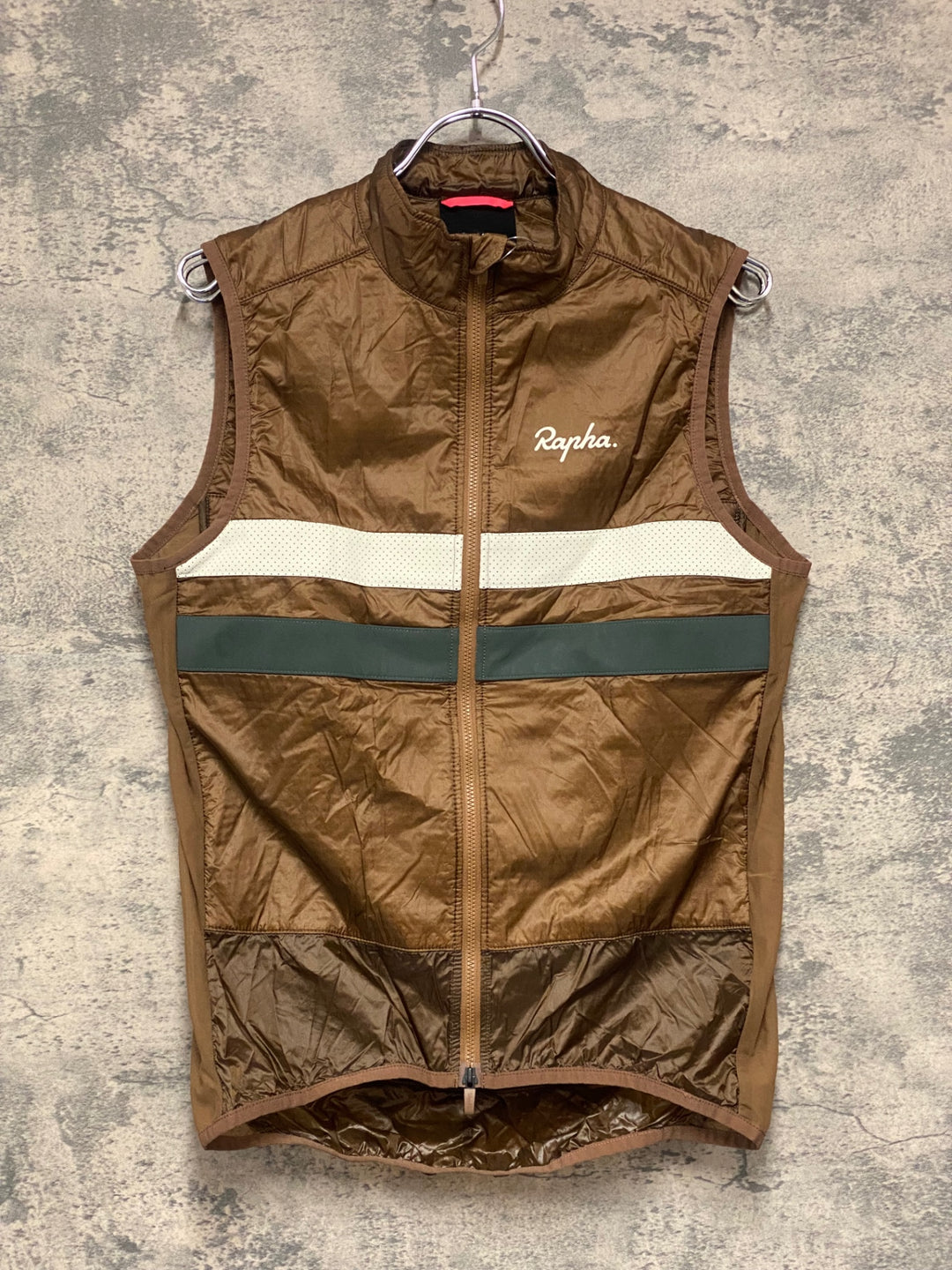 JV414 ラファ Rapha BREVET INSULATED GILET ジレ サイクルベスト ブラウン M