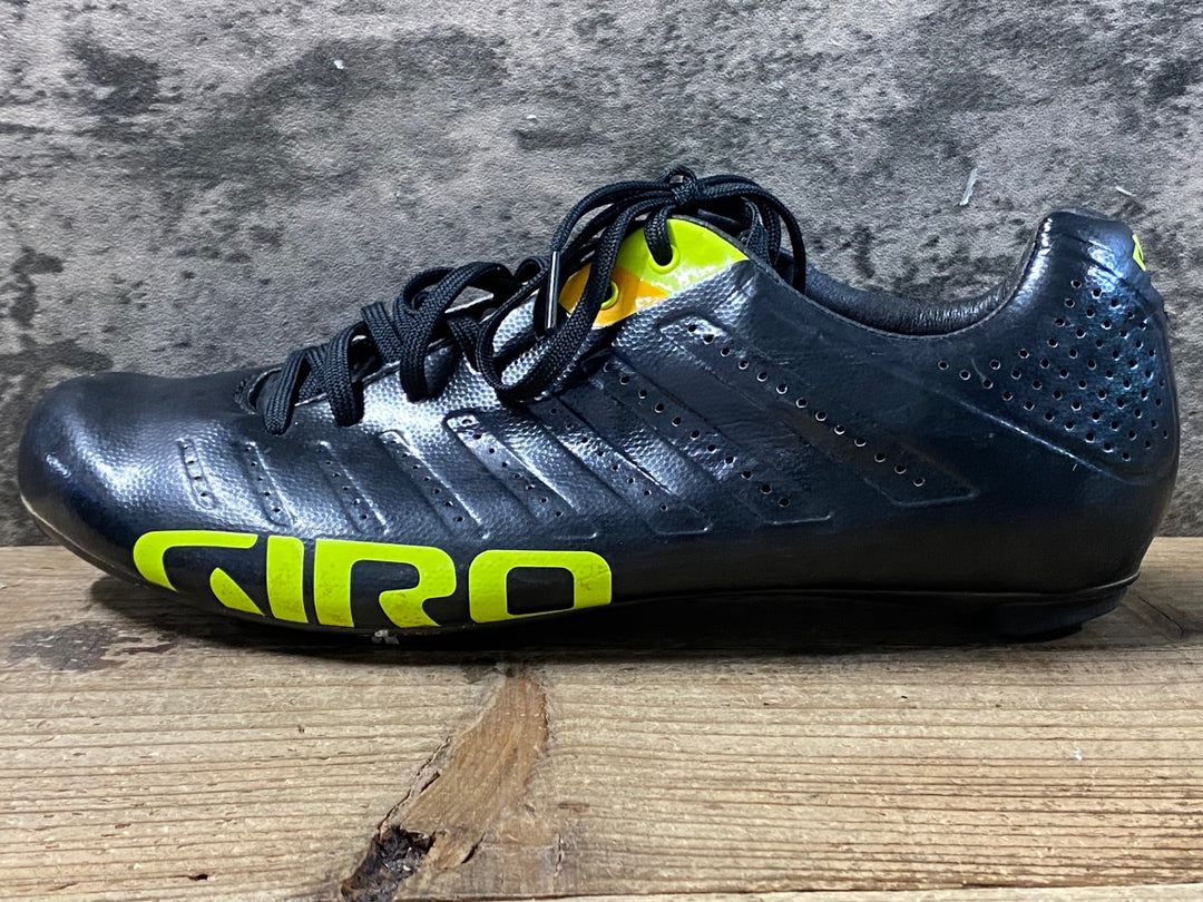 KD064 ジロ GIRO EMPIRE SLX ビンディングシューズ 3穴 レース 黒 EU40.5 EASTON EC90 SLX EU42.0
