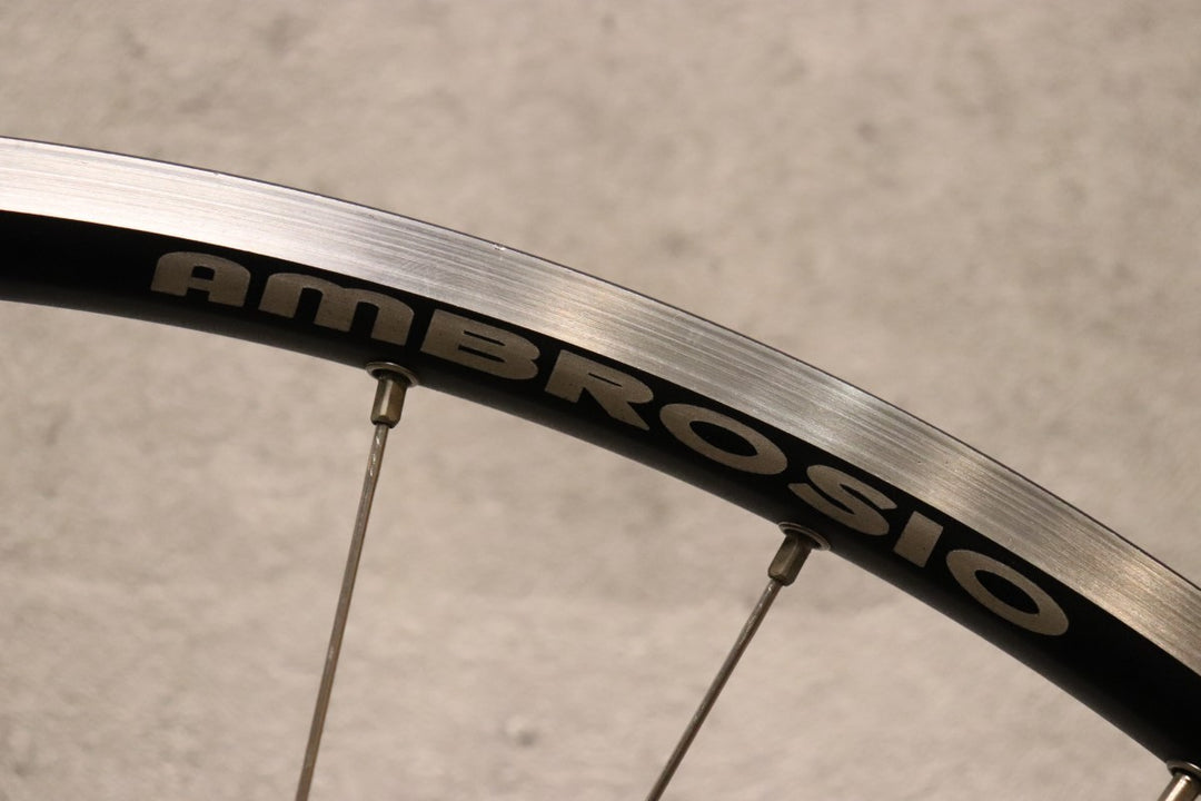 手組ホイール アンブロシオ AMBROSIO エクセルライト EXCELLIGHT SSC 32H ハブ：カンパニョーロ アルミ クリンチャー リアのみ カンパフリー 【さいたま浦和店】