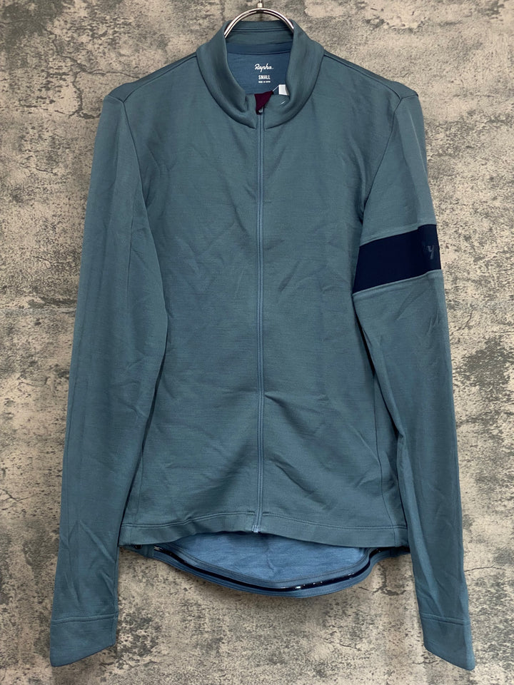 KM405 ラファ Rapha CLASSIC LONG SLEEVE JERSEY Ⅱ 長袖 サイクルジャージ 水色 S