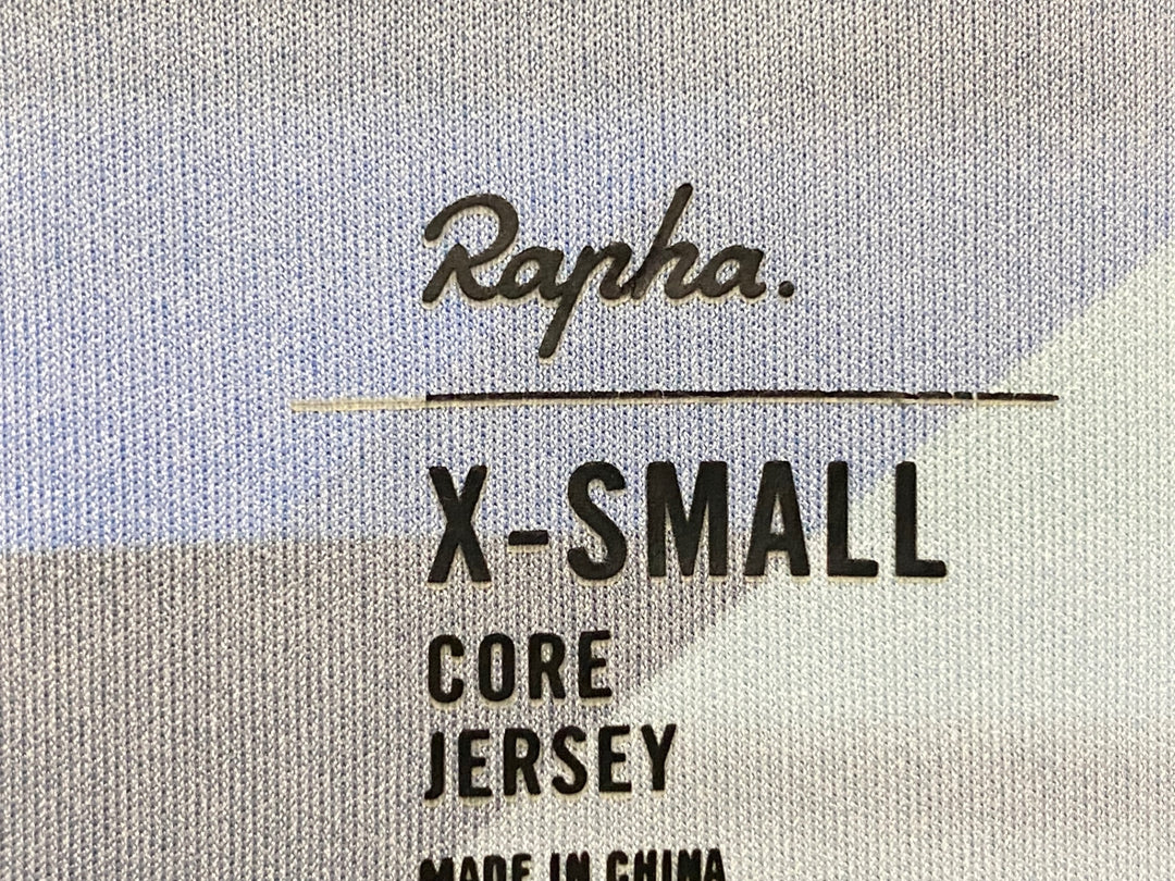 KB949 ラファ Rapha CANYON SRAM CORE JERSEY 半袖 サイクルジャージ 黒 赤 総柄 XS