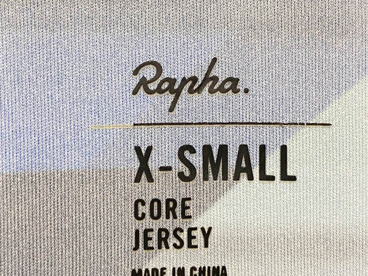 KB949 ラファ Rapha CANYON SRAM CORE JERSEY 半袖 サイクルジャージ 黒 赤 総柄 XS