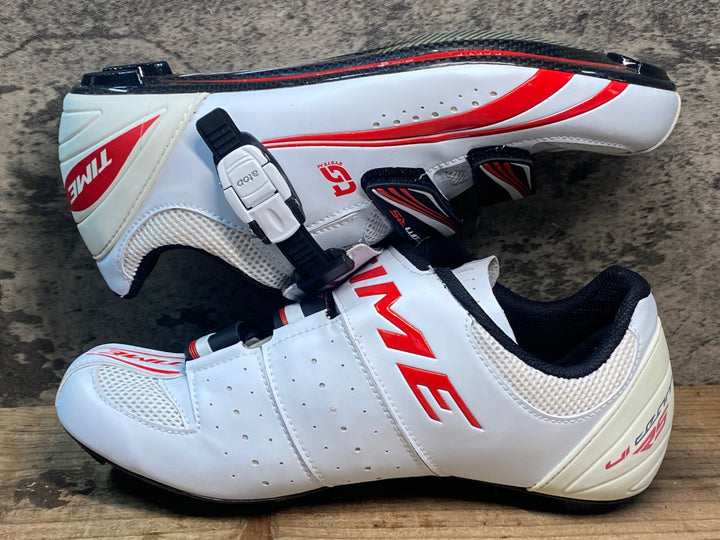 JR518 タイム TIME ULTEAM RS CARBON ビンディングシューズ 白 EU42