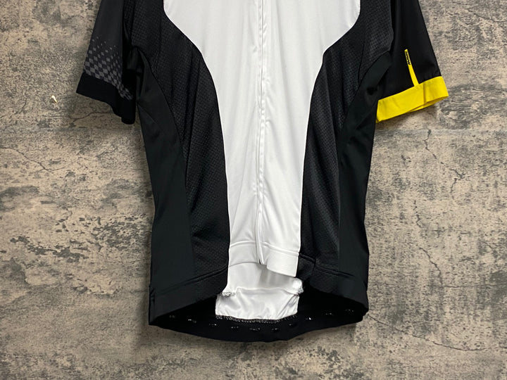 JW303 マヴィック MAVIC コスミックエリート COSMIC ELITE 半袖 サイクルジャージ 白/黒 XL