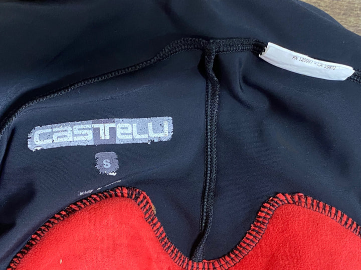 KF198 カステリ CASTELLI UNLIMITED ビブショーツ 黒 S ※タグカット